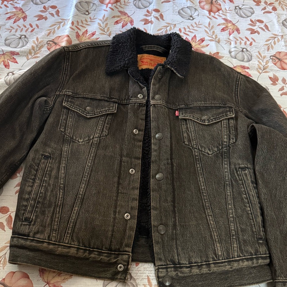 Levi's Men's Dark Gray Denim Jacket